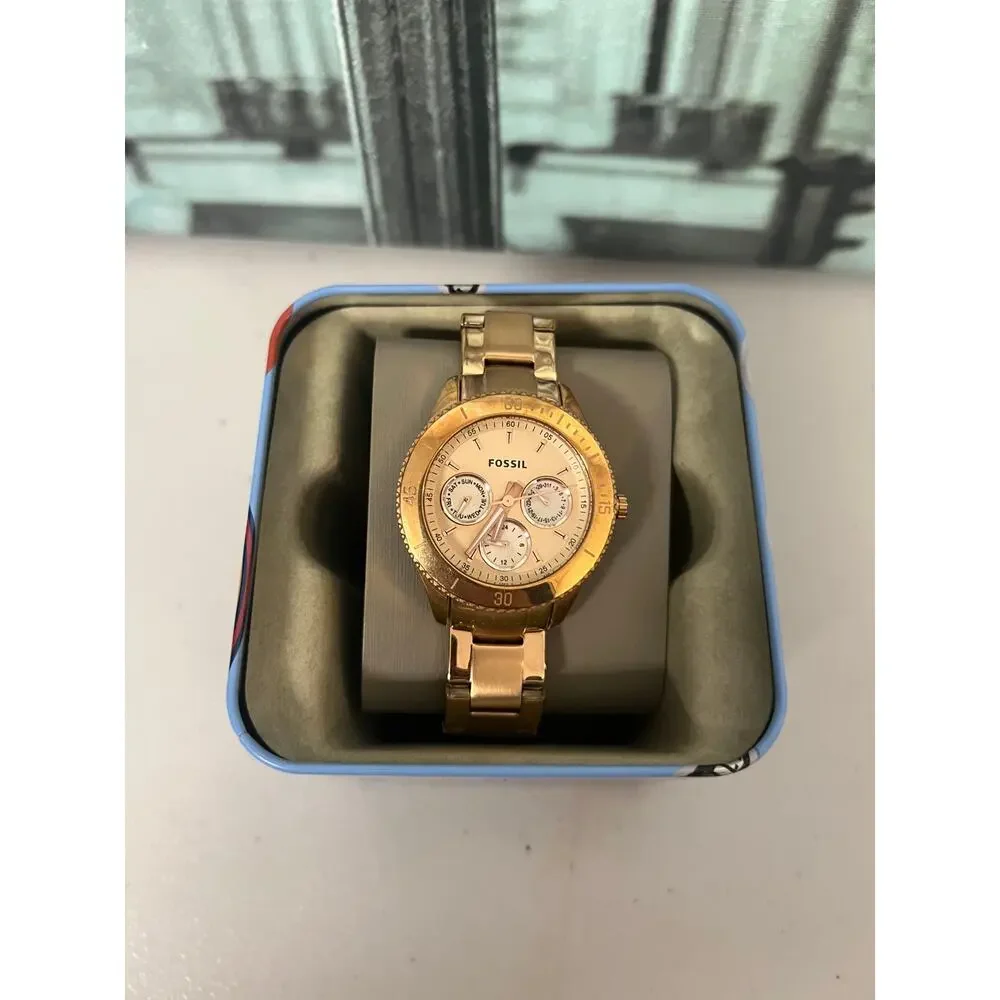 Fossil Stella ES2859 Rose Gold 37.5mm Multi Stainless Steel Ladies Watch Fossil Stella ES2859 Rose Gold 37.5mm Multi Stainless Steel  main image 3